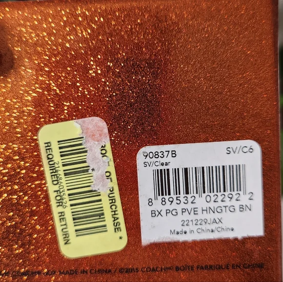 Signature COACH Pavé Multi Hangtag Hinged Bangle with Gorgeous Gift Box - Picture 9 of 10